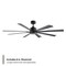 Modern Forms Fans Size Matters Indoor or Outdoor Smart Ceiling Fan in Matte Black FR-W2403-65-MB - alternate 5